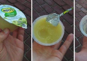 Forgot Your Picnic Spoon? Genius Hack: DIY Spoon from Compote Packaging