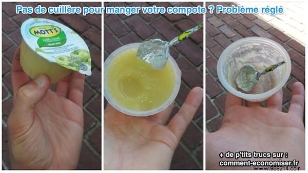No Spoon To Eat Your Compote? Discover an Ingenious Tip. 