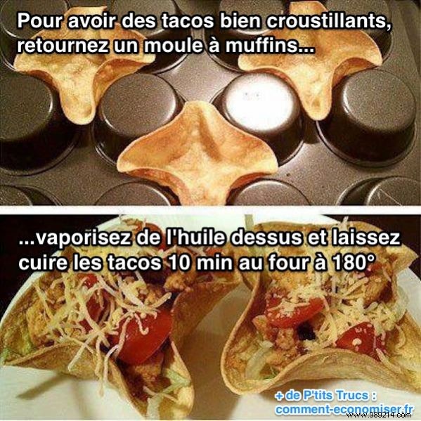 The Tip To Make Very Crispy Tacos Easily. 