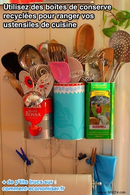 A Smart Tip to Better Organize your Kitchen Utensils. 