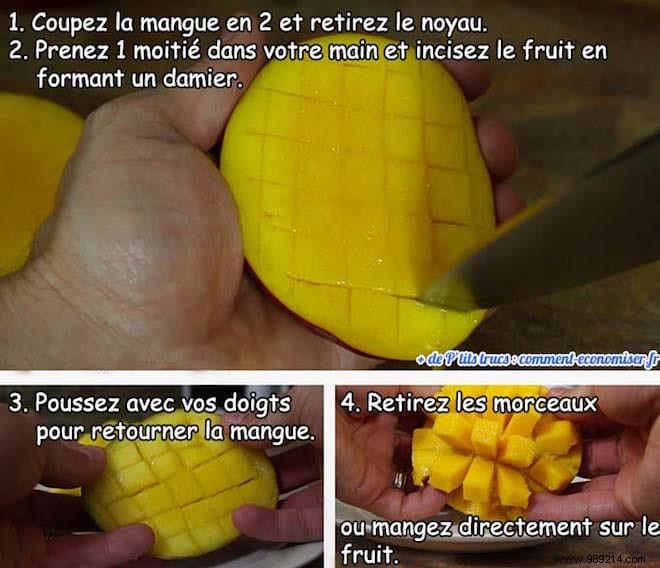 The Trick To Stop Getting It Everywhere When You Eat A Mango. 