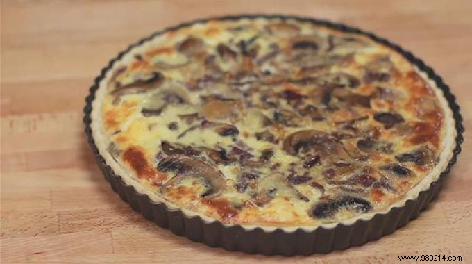 Simple and Cheap:the Mushroom Quiche. 