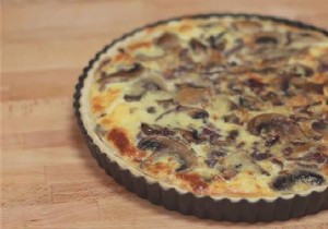 Simple and Cheap:the Mushroom Quiche. 