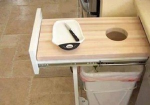 Genius DIY Kitchen Worktop Hack: Built-In Trash Chute for Effortless Prep