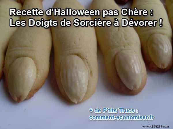 Cheap Halloween Recipe:Witch Fingers to Devour! 