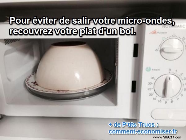 Tired of Cleaning the Microwave? Here s how to avoid getting it dirty. 