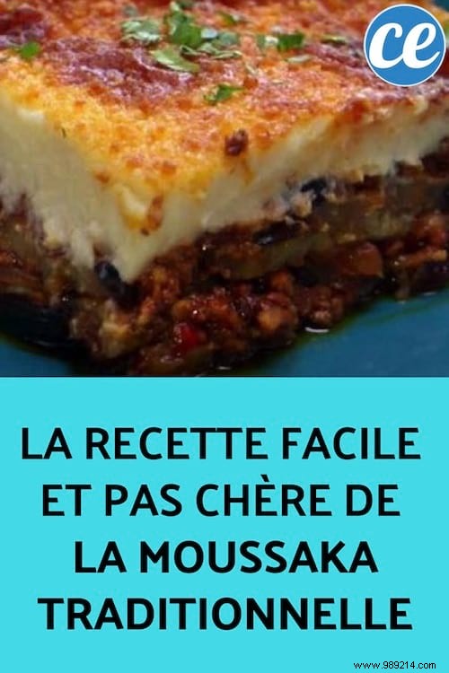 The Easy and Inexpensive Recipe for Traditional Moussaka. 