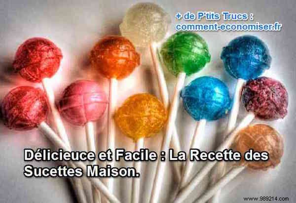 Delicious and Easy:The Recipe for Homemade Lollipops. 