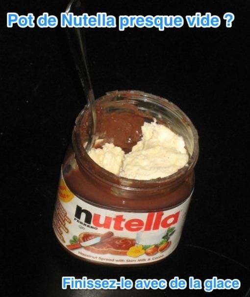 Quite simply, the Best Tip to Finish your Jar of Nutella. 