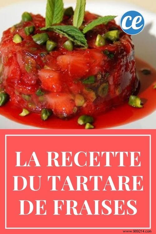 A Refreshing and Economical Dessert:My Strawberry Tartare with Basil. 