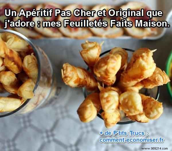 A Cheap and Original Aperitif that I love:My Homemade Puff Pastries. 