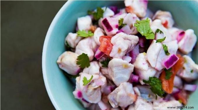 Easy and WITHOUT Cooking:The Fish Ceviche Recipe Ready in 15 min. 