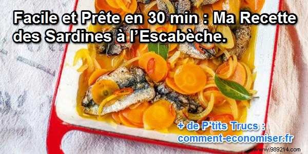 Easy and Ready in 30 min:My Recipe for Sardines in Escabèche. 