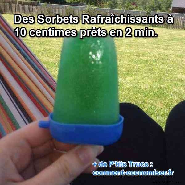 Refreshing Sorbets at 10 Cents Ready in 2 min. 