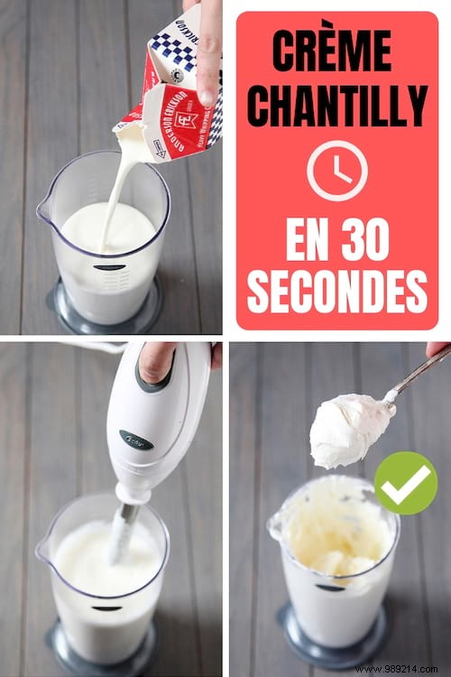 How To Make Homemade Whipped Cream In 30 Seconds! 