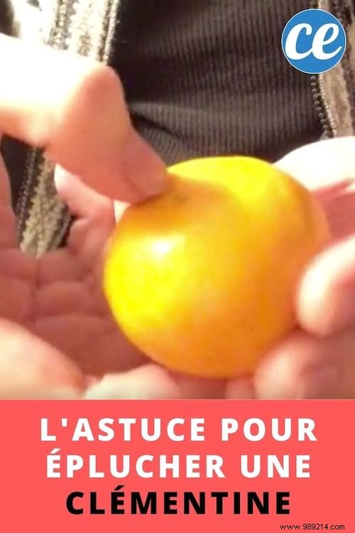 The Amazing Trick To Peel A Clementine In 10 Seconds Flat. 