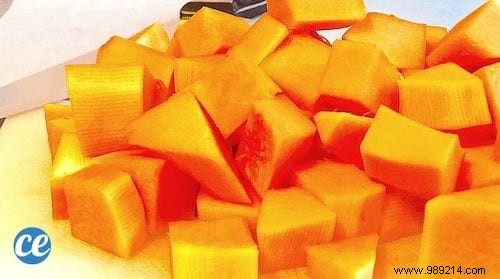 How to Cut a Butternut Squash Into Cubes EASILY. 