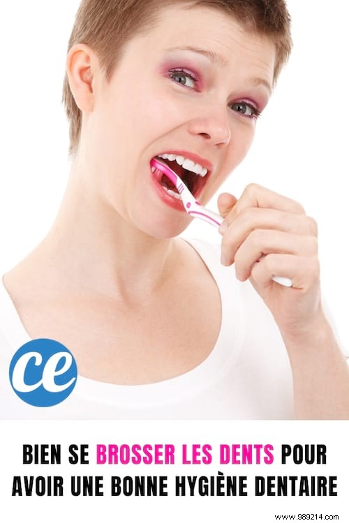 Brush your teeth well for good dental hygiene. 