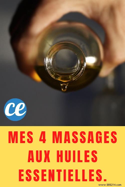 My 4 Massages with Essential Oils. 