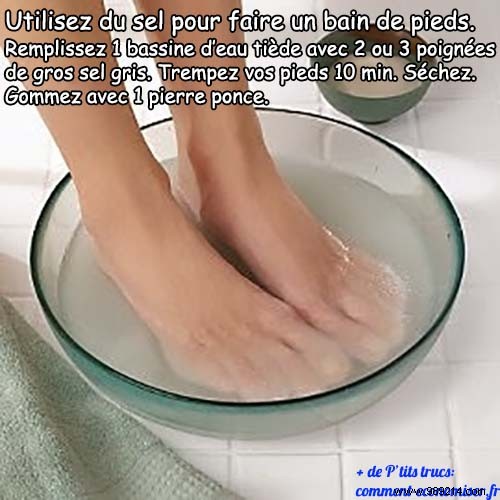 The Salt Foot Bath:A Natural and Effective Care. 
