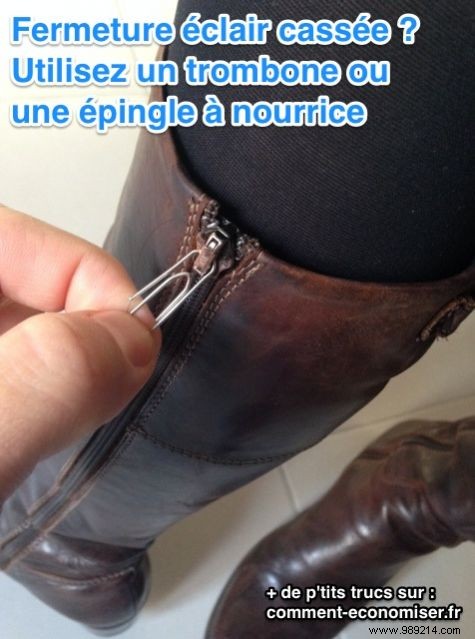 The Zipper Puller of Your Boot is Broken? Tip here. 