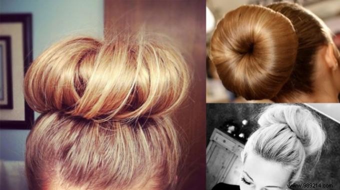 How to make a pretty chignon from a simple sock. 