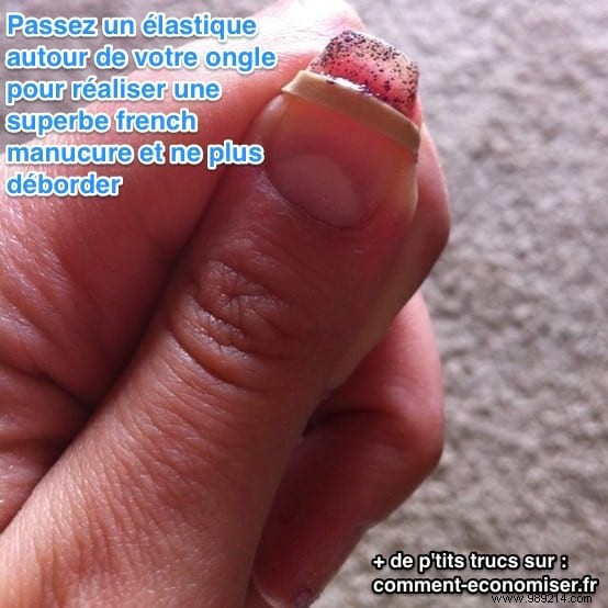 A dream trick for a successful French manicure. 