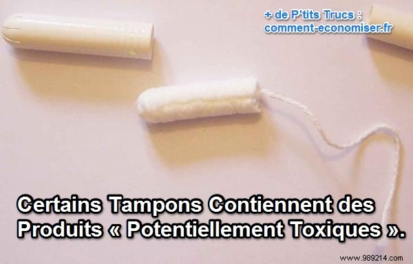 Some Tampons Contain  Potentially Toxic  Materials. 