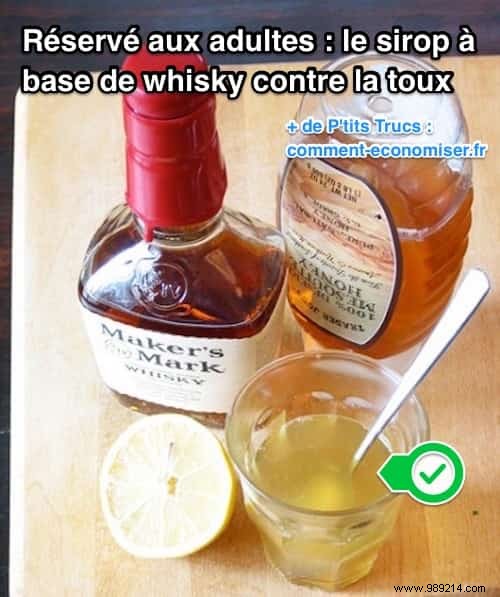 For Adults Only:Whiskey-Based Cough Syrup. 