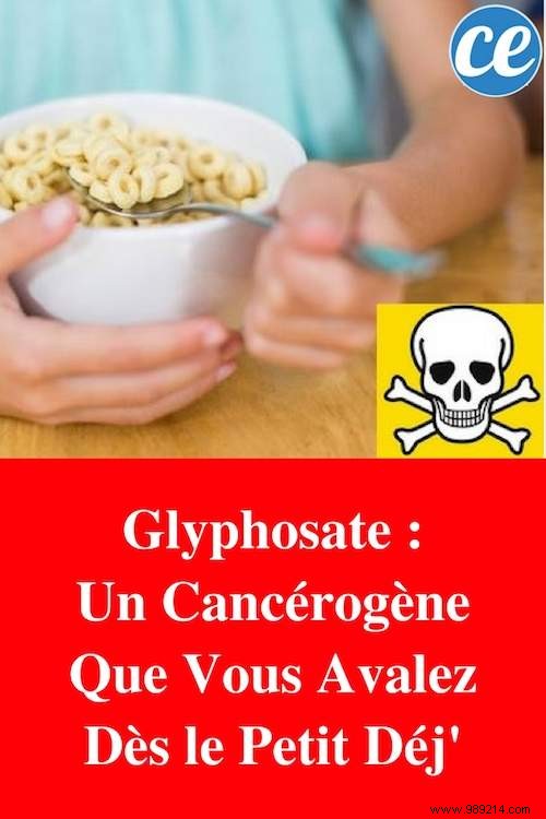 Glyphosate:A Carcinogen That You Swallow From Breakfast. 