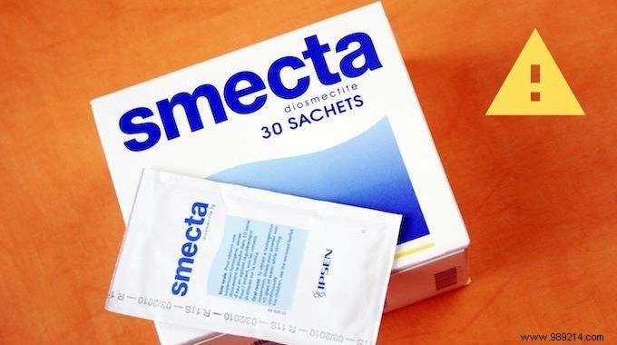 Smecta would present a health risk because of its lead content. 