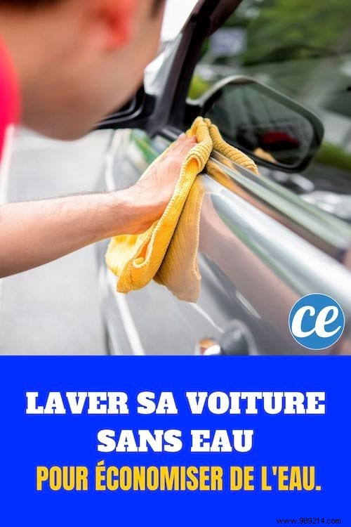Wash your car without water to save water. 