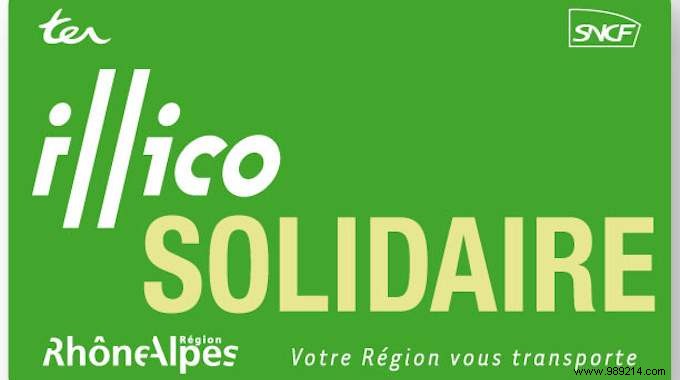 The illico Solidarity Card for cheaper travel in Rhône-Alpes. 