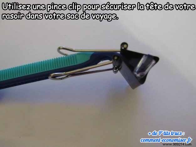 The Tip for Securing a Razor When You ve Lost the Protective Cover. 