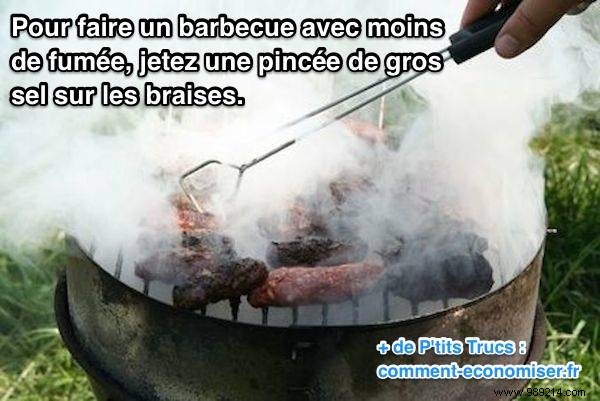 The Tip To Make A Barbecue With Much Less Smoke. 