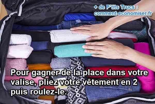 THE Genius Tip To Save A LOT Of Space In Your Suitcase. 