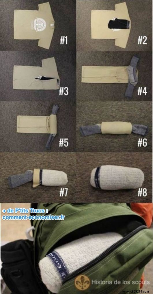 How to Store Your Stuff in 1 Pair of Socks. 
