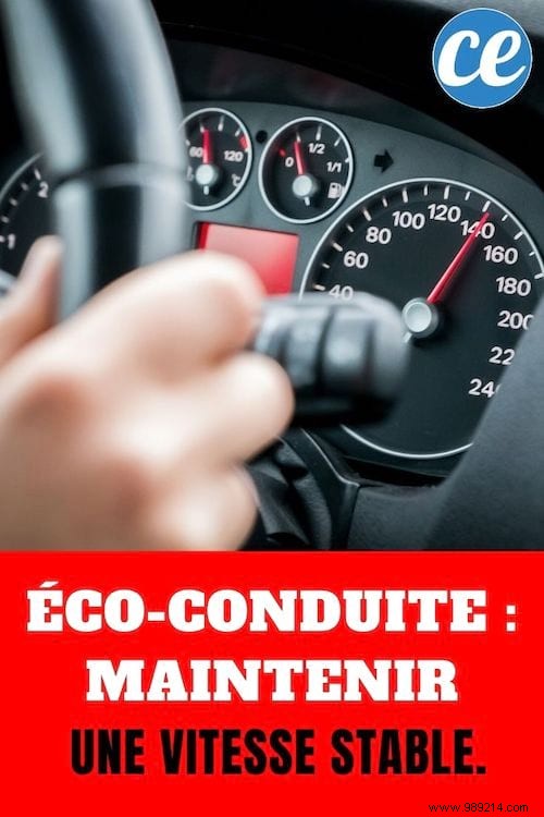 Eco-Driving:Maintaining a Steady Speed. 