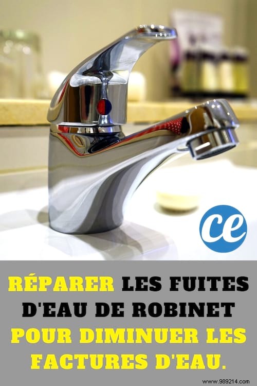 Repair faucet leaks to reduce water bills. 