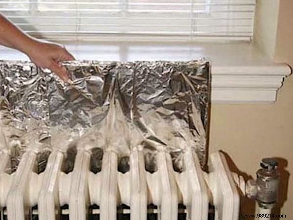 How to Increase the Power of your Radiator with Aluminum Foil. 