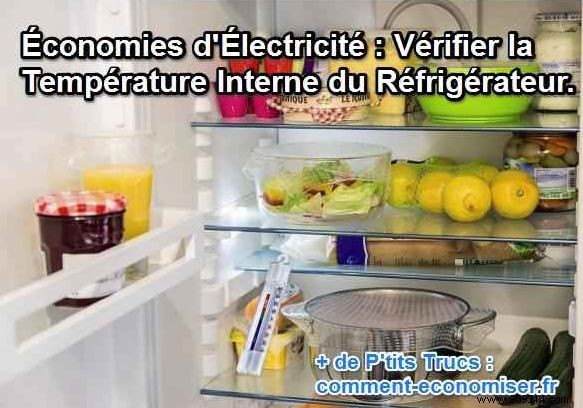 Electricity Savings:Check the Internal Temperature of the Refrigerator. 