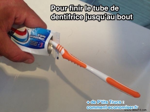 How to REALLY empty your tube of toothpaste to the end. 