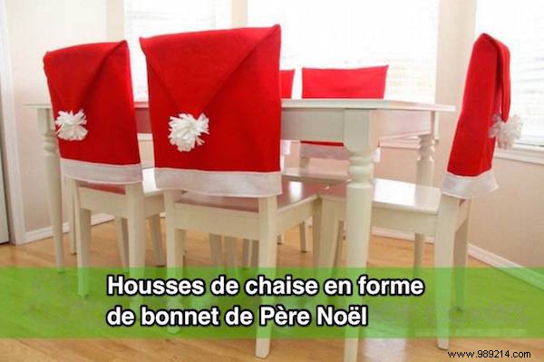 How to Make Santa Hat Chair Covers. 