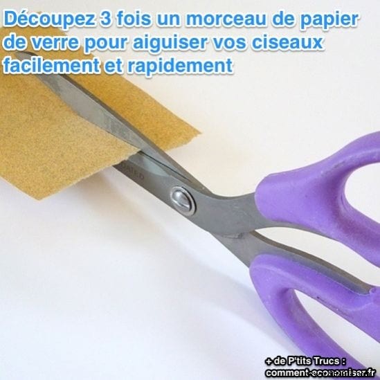 The Perfect Tip to Sharpen Your Scissors Quickly. 