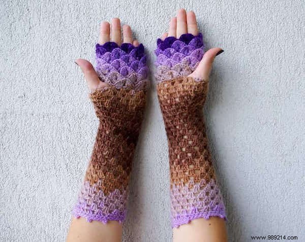 These Crochet Dragon Mittens Will Keep You Warm During Winter. 