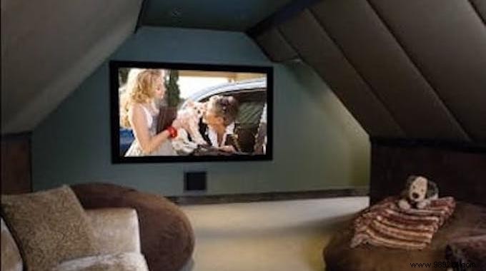 How to turn your attic into a home cinema. 