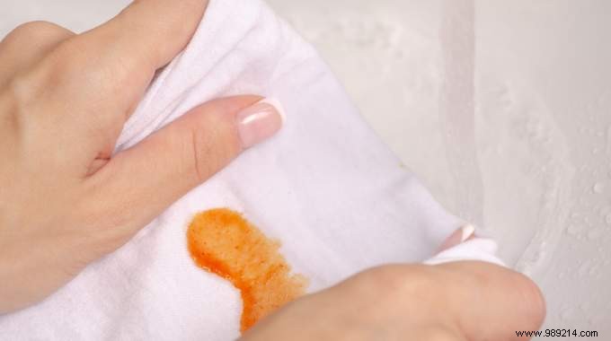 How do I remove stubborn stains from clothing? 
