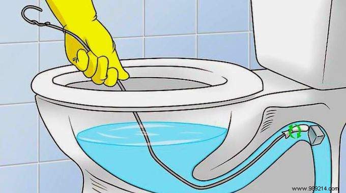 How to unclog the toilet easily? Without ending up in the hole... 