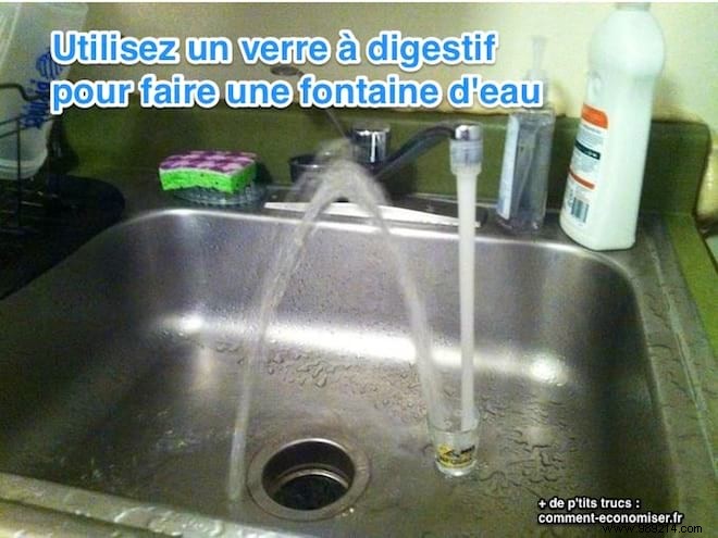 The Amazing Tip To Make A Water Fountain In Your Sink. 