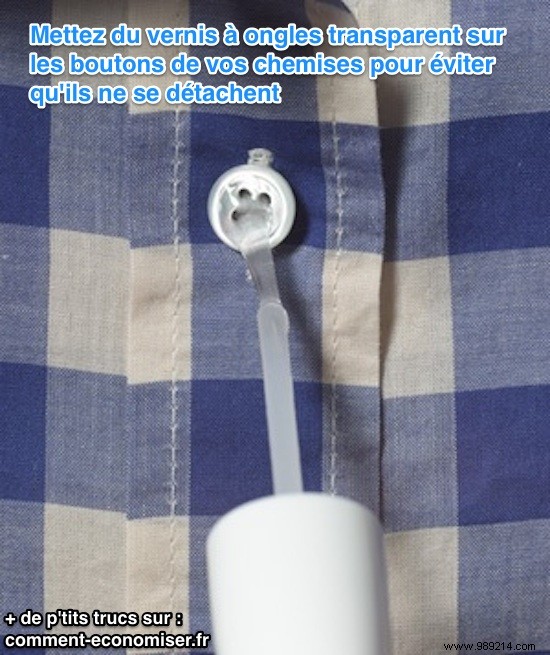 A Tip To Avoid Losing Your Shirt Buttons. 